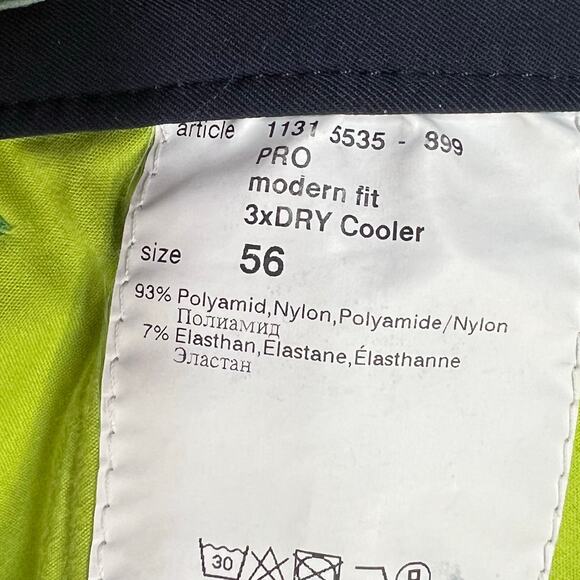 Alberto Pro Golf Pants Mens US 40 Navy 3XDRY Cooler Modern Fit Stretch OEKO-TEX - Picture 11 of 13